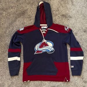 Colorado Avalanche hoodie Men’s size medium, CCM athletic equipment